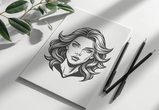 A4 Paper Mockup Template