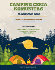 National Scout Day Event Poster Illustration