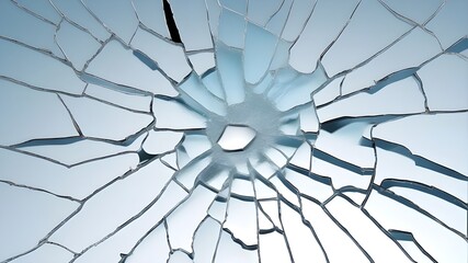 cracked glass