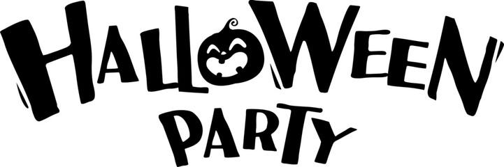 Halloween Party - typography