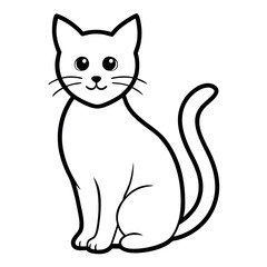 cat vector illustration.
