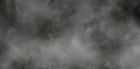 White Black empty space dust cloud explosion. Gray smoke or fog color isolated on transparent dark cloudscape atmosphere background. Black and grey watercolor grunge texture.	
