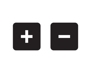 Obraz premium Plus and minus icon