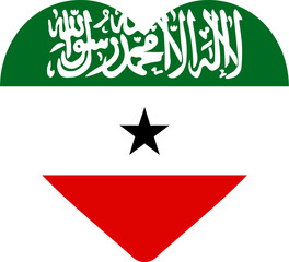 Heart Icon on SOMALILAND Flag