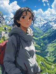 Naklejka premium Serenity in the Ascent