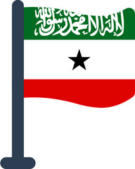 SOMALILAND Flag Rounded