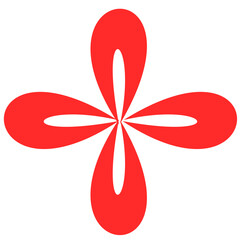 simple abstract pink flowers. ornament element