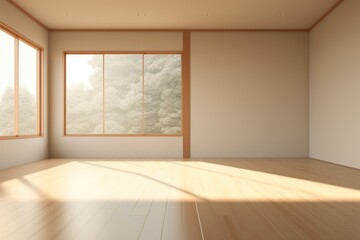 Japan room flooring window wood.