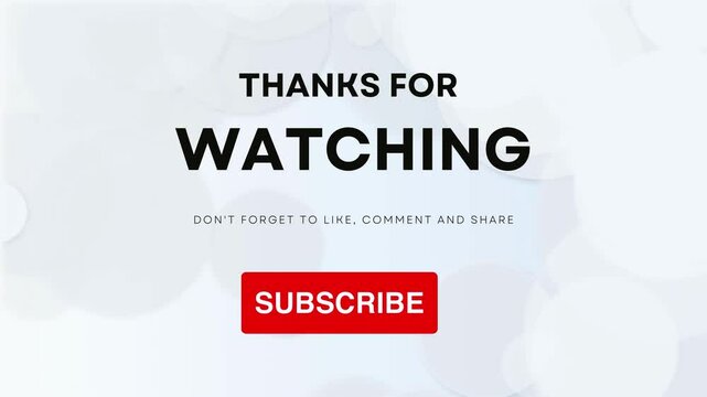 Thanks for Watching Animated Outro Video