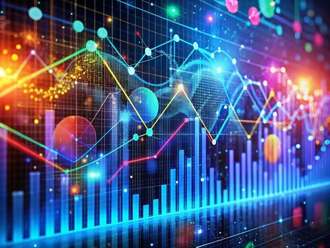 Data Science Concepts with Graphs, Algorithms, and Code on a Digital Background for Analysis and Research
