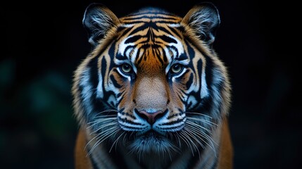 Fototapeta premium Close-up Portrait of a Majestic Tiger