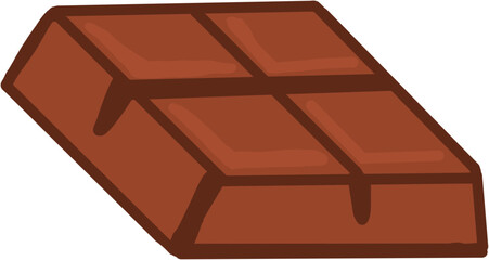 chocolate bar isolated