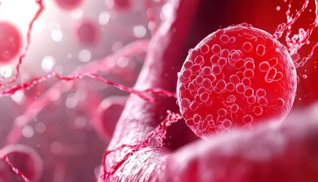 A close-up medical illustration showing cholesterol plaque inside an artery, with the plaque encroaching on the blood flow and narrowing the vessel.