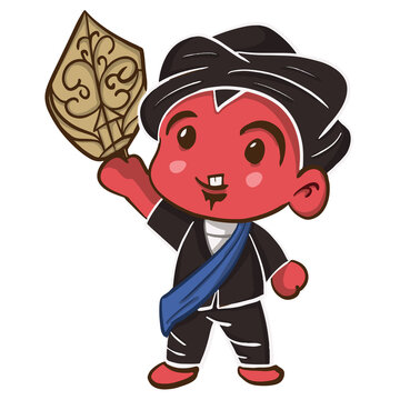 cartoon wayang day, traditional form of puppet theatre play