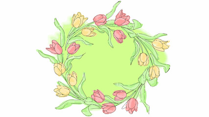 background with flowers