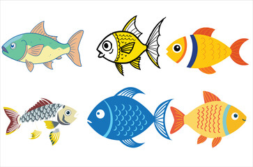 Naklejka premium fish vector, icon vector illustration, fish silhouette of a fish isolated on a white background, eps, png, svg, vector, 