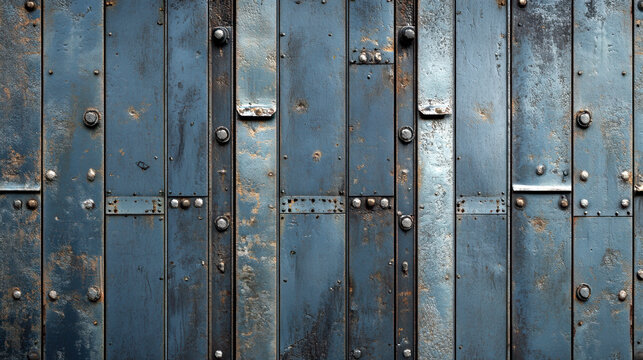 rustical metal wall