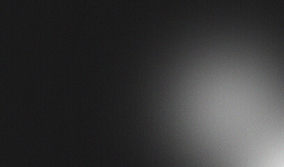 white illuminated wave on black, grainy color gradient background, noise texture effect, copy space