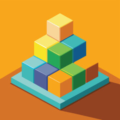 Fototapeta premium abstract background with cubes