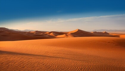 Vast desert landscape with dunes