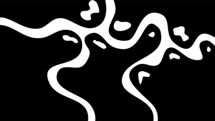 Abstracy Wavy Blob Liquid Doodle