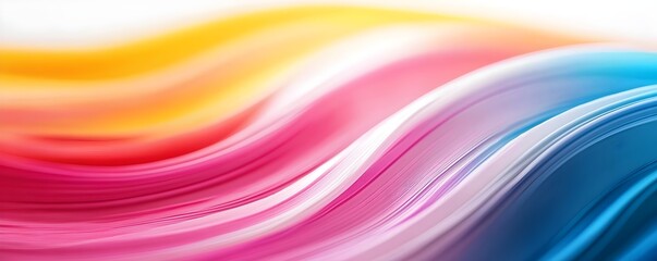 Obraz premium Vibrant Oil-Based Ink Printing on Textured Paper - Close-Up of Glossy Details and Precision Lines in Colorful Artwork