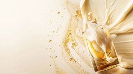 Skincare cosmetic product, spa and organic beauty cosmetics for bodycare, hair care, natural skin care routine