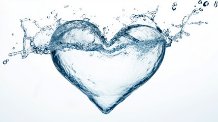 heart in water