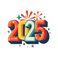 Unique Logo, vector, quote Designs for a Happy New Year 2025