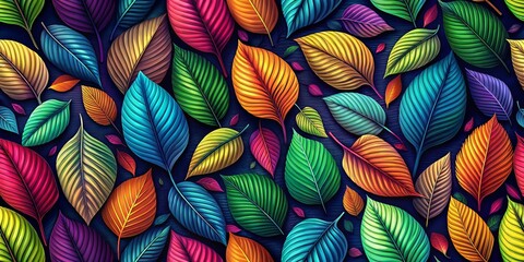 Elegant Leaves Pattern Vector for Eco-Friendly Designs, Backgrounds, Textiles, and Wallpaper Projects