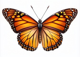 Fototapeta premium Elegant Monarch Butterfly SVG Design for Crafting, Scrapbooking, and Digital Projects in Vector Format
