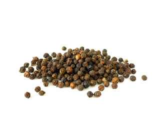 Pile of black peppercorns