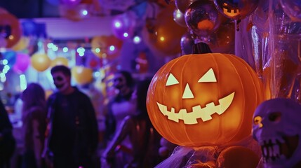 Children Celebrating Halloween with Joy and Costumes