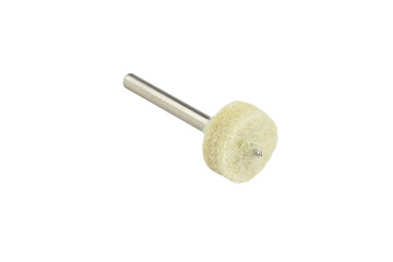 polishing wheel for hand engraver isolated from background