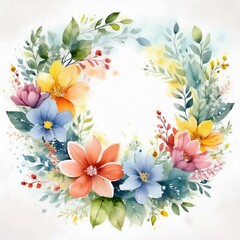 A colorful flower arrangement with a white background