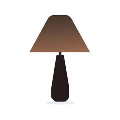 lamp on black background