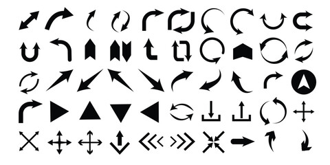 big arrow  icon set , arrow vector icon set in isolated background eps 10.