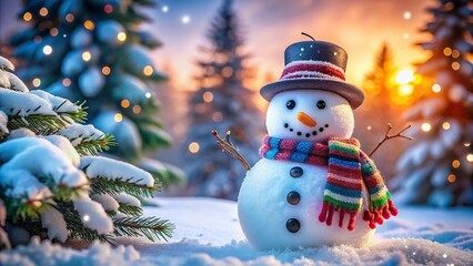 Obraz premium Free Frosty Snowman SVG File for Winter Crafts and Holiday Decoration Projects - Download Now
