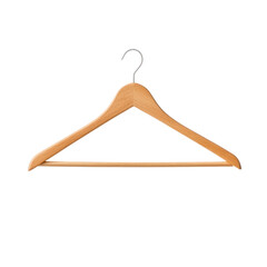 Minimalist wooden hanger with metal hook