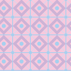 Pink and purple geometric seamless pattern. Abstract geometric pattern. Geometric tile.