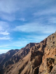 view of the mountains and sky