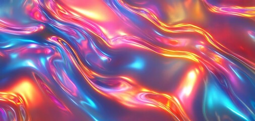 Obraz premium Colorful abstract fluid wave pattern.