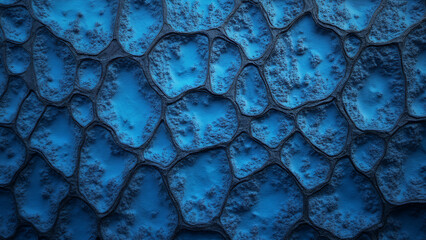 Blue abstract lava stone surface texture background