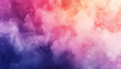 Fototapeta premium Soft Watercolor Backgrounds with Abstract Pastel Colors Clouds