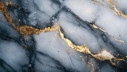 High-Quality Images of Marble Texture with Gold Veins Dark Background