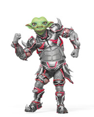 little alien warrior got the power