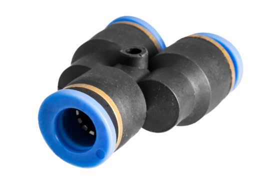 Pneumatic Push In Fittings for Air/Water Hose and Tube Connector, die cut transparent