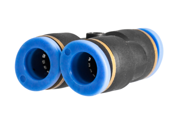 Pneumatic Push In Fittings for Air/Water Hose and Tube Connector, die cut transparent