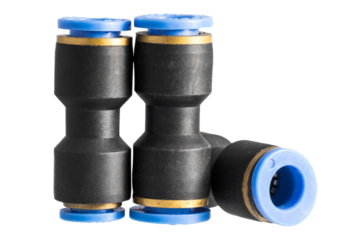 Pneumatic Push In Fittings for Air/Water Hose and Tube Connector, die cut transparent