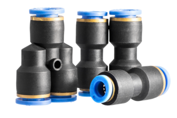 Pneumatic Push In Fittings for Air/Water Hose and Tube Connector, die cut transparent